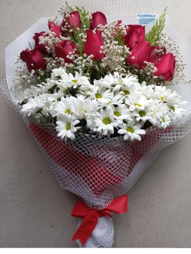 buket-13-kirmizi-gul-4-papatya